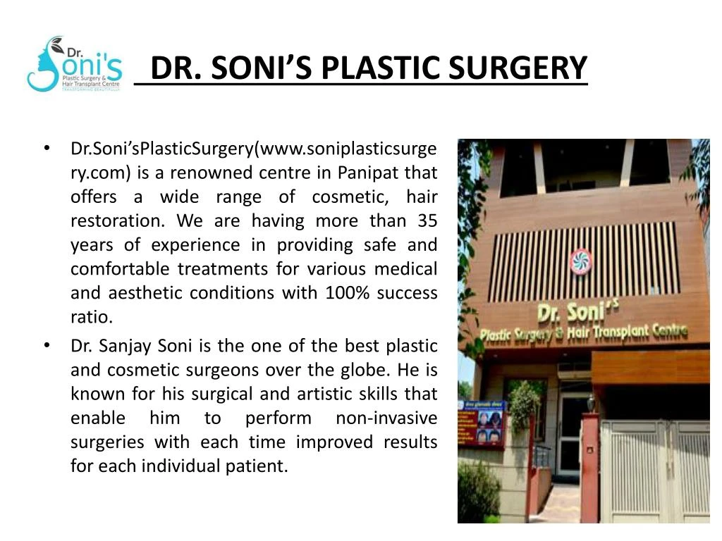 dr soni s plastic surgery