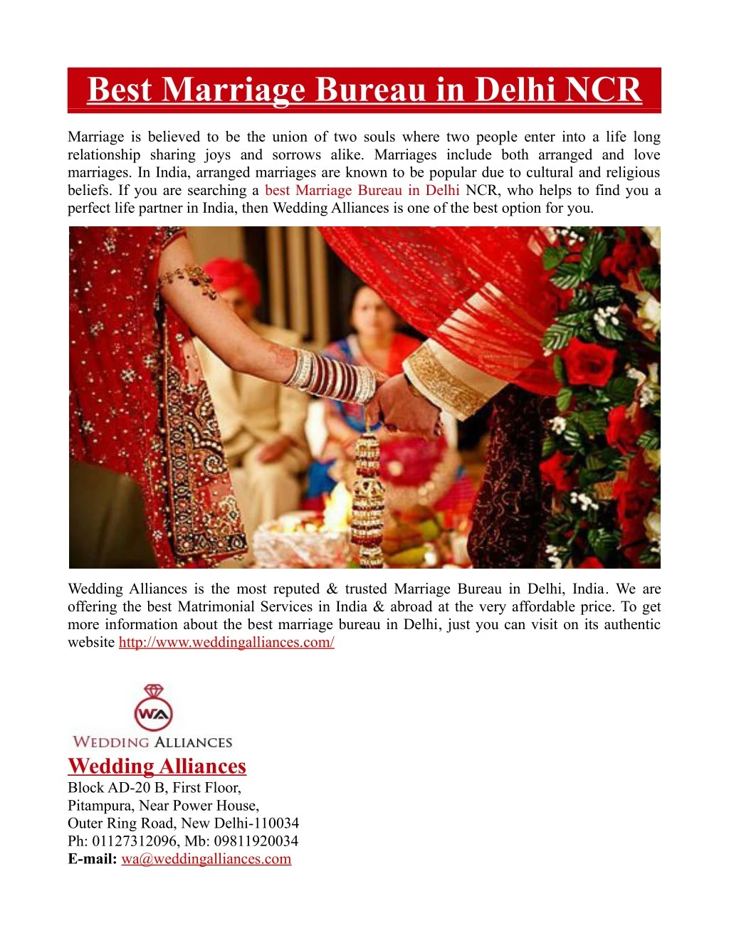best marriage bureau in delhi ncr