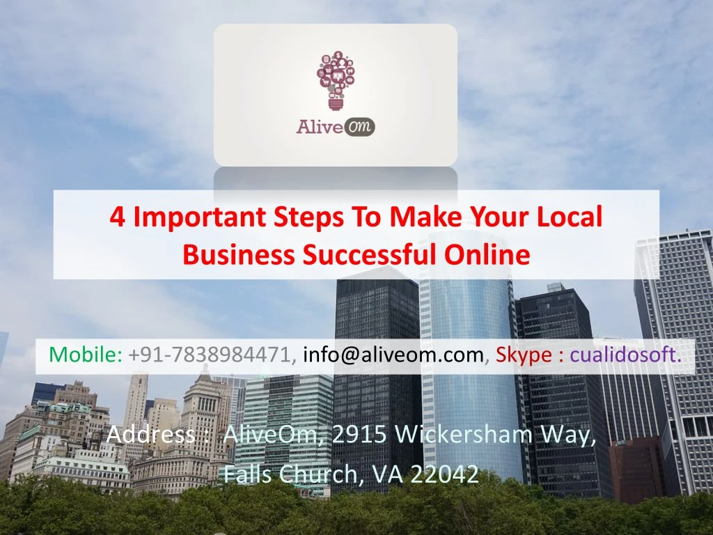 4 important steps to make your local business