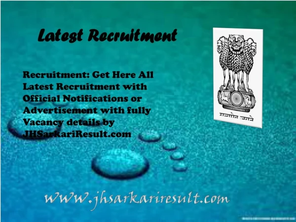 latest recruitment