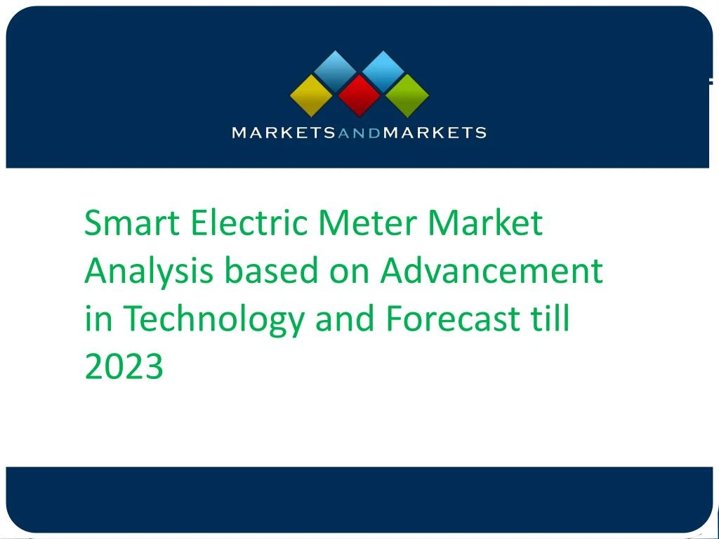 smart electric meter market analysis based