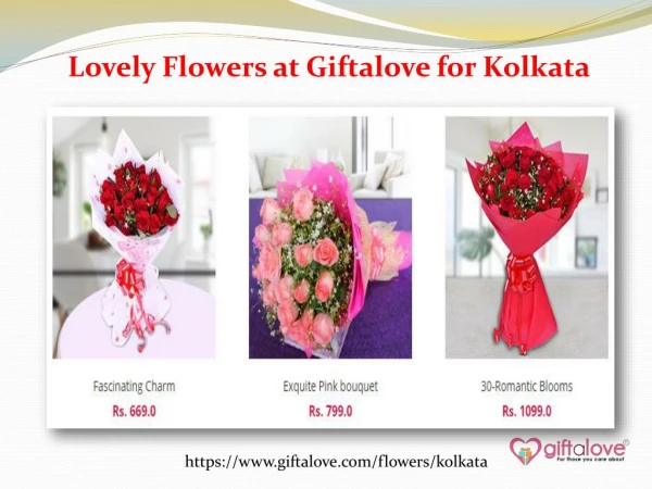 Lovely Flowers at Giftalove for Kolkata
