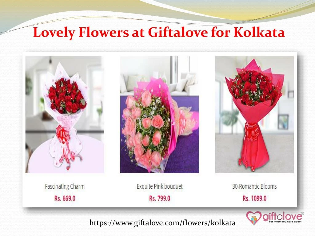 lovely flowers at giftalove for kolkata