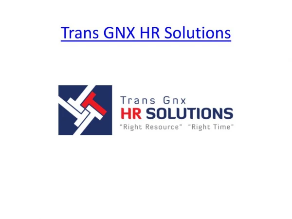 Transgnx HR Solutions Pvt Ltd