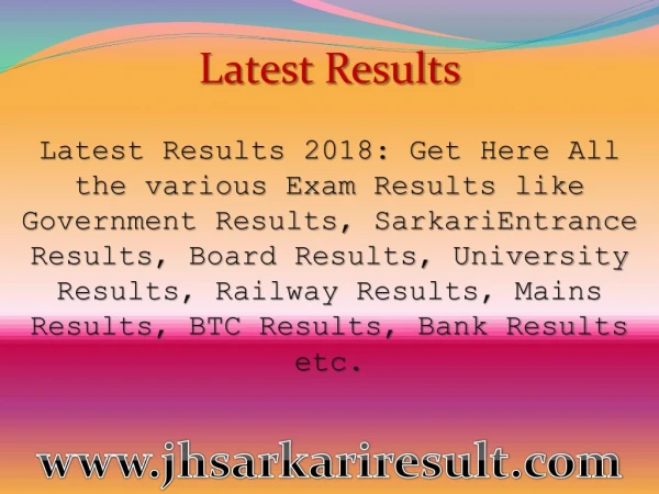 latest results