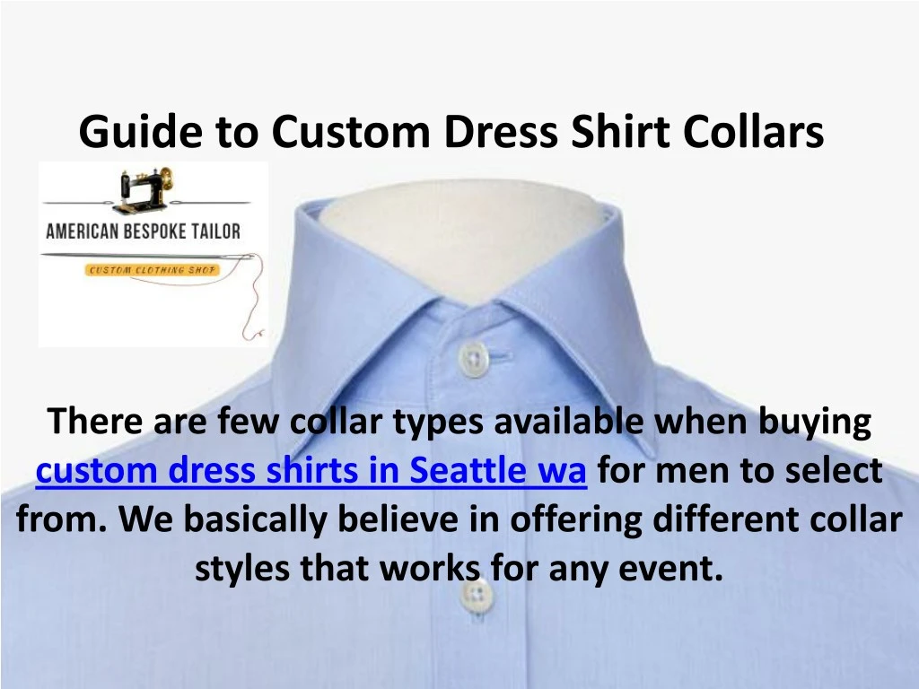 guide to custom dress shirt collars