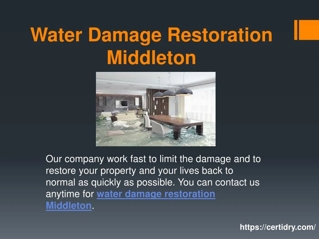 water damage restoration middleton