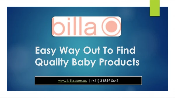 Easy Way Out to Find Quality Baby Products