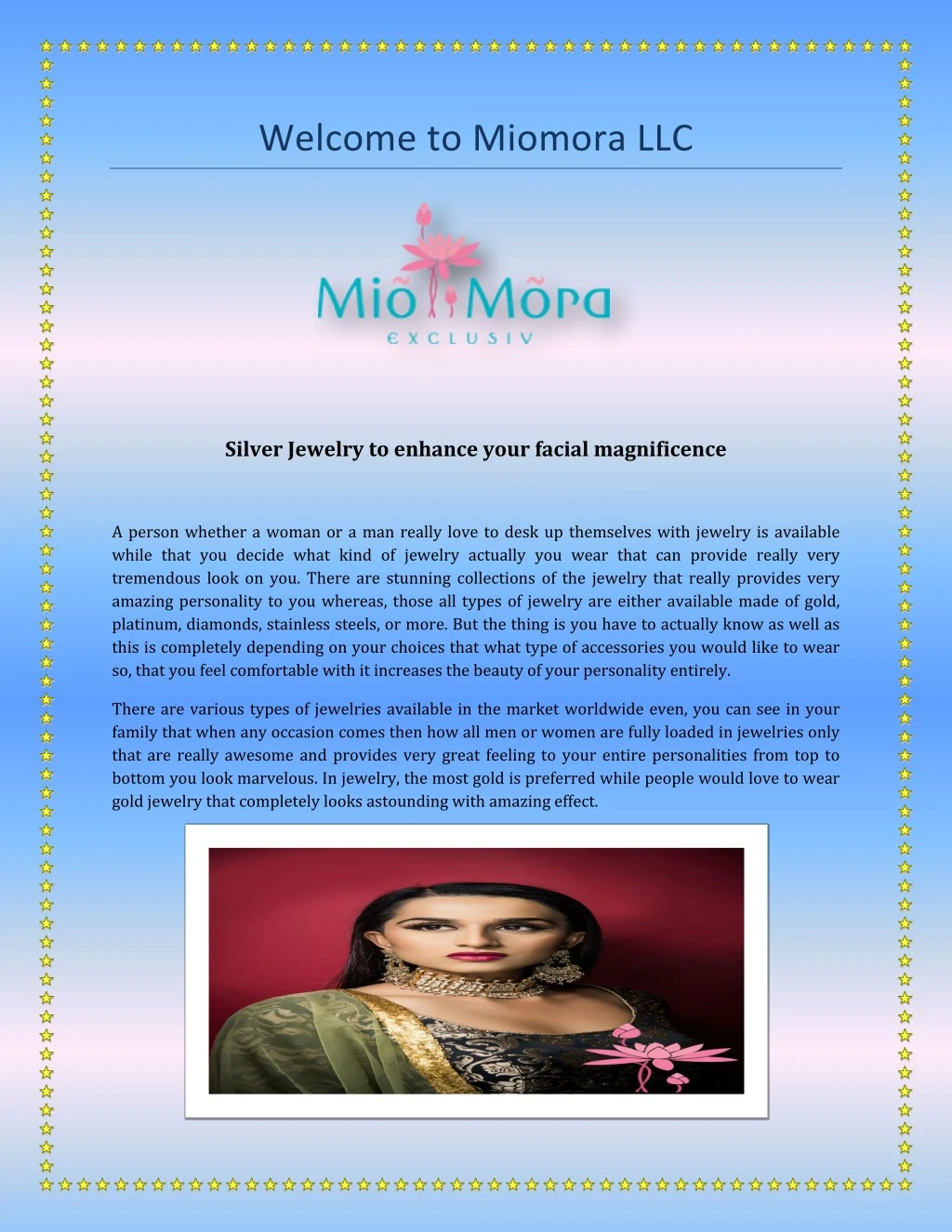 welcome to miomora llc