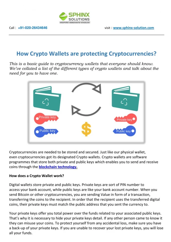 How Crypto Wallets are protecting Cryptocurrencies?