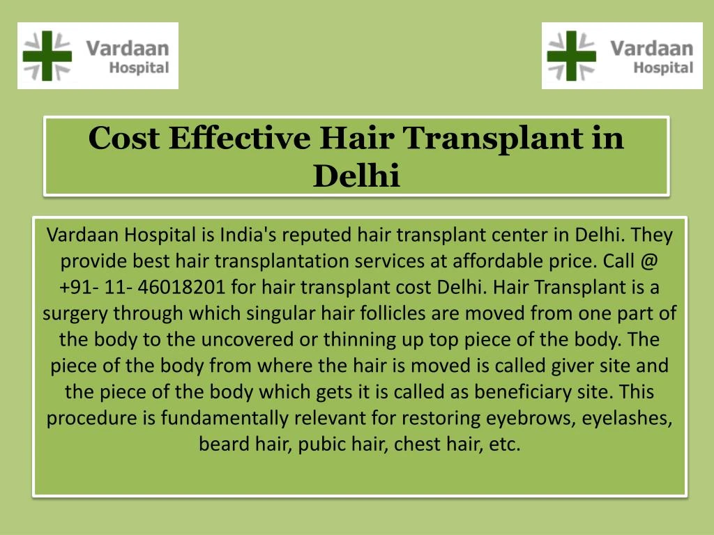 cost effective hair transplant in delhi