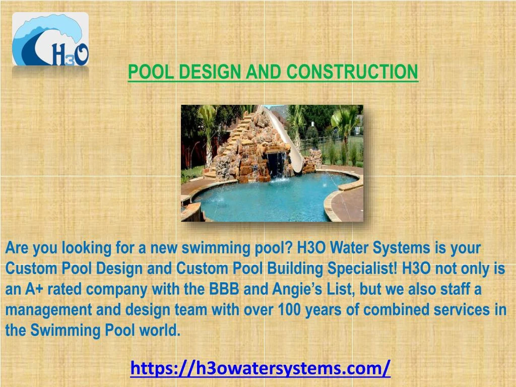 pool design and construction