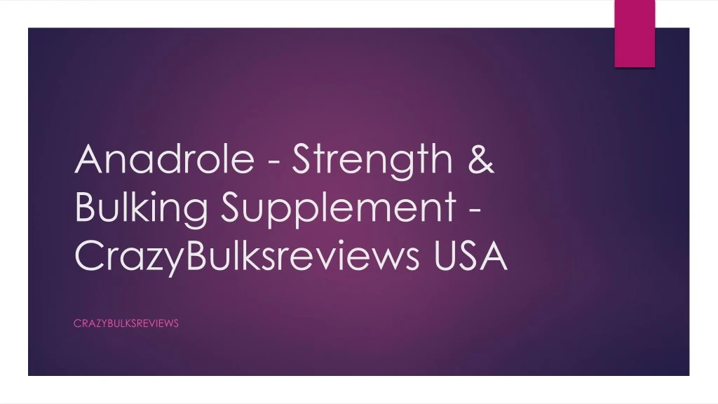 anadrole strength bulking supplement