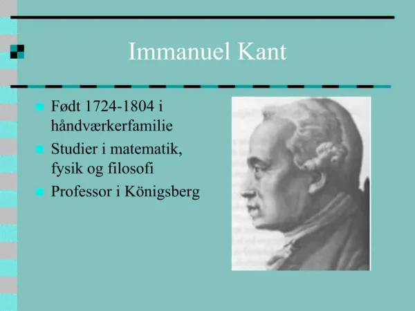 PPT - Immanuel Kant ( 1724-1804 ) PowerPoint Presentation, Free ...