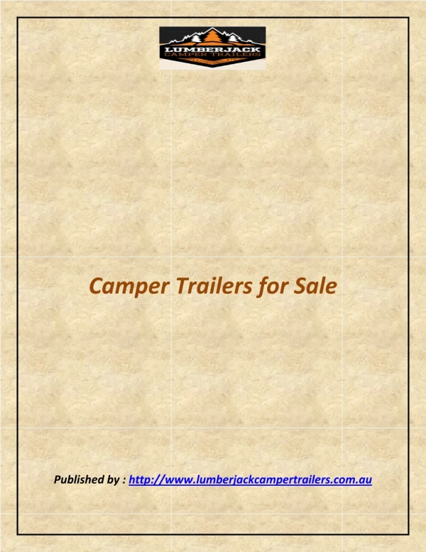 Camper Trailers for Sale