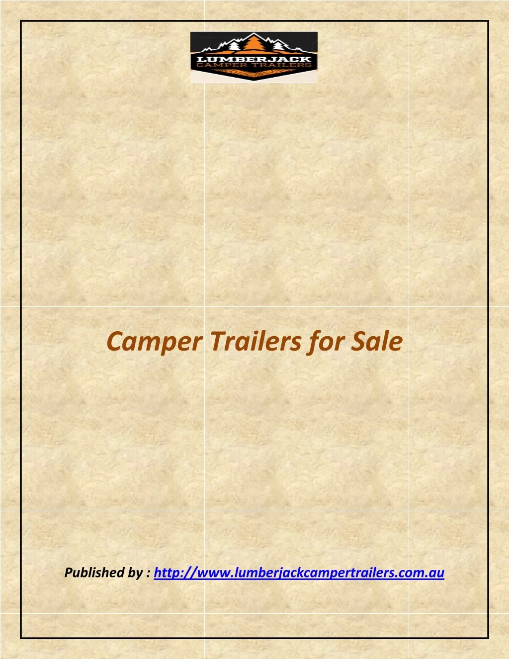 camper trailers for sale