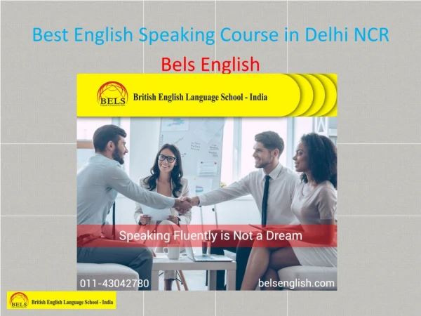 Best English Speaking Course in Delhi