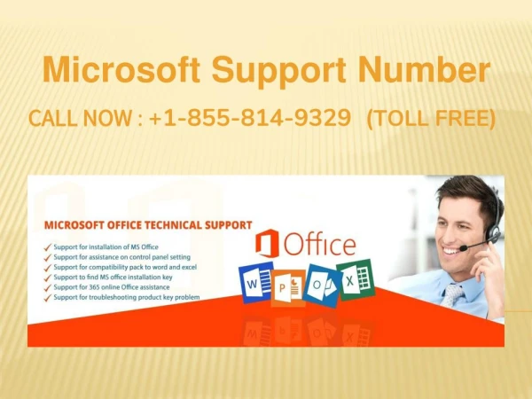 Microsoft office support 1-855-814-9329