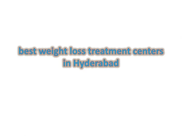Weight Loss Clinic Services in India | Weight Loss Clinic Services in ameerpet | gosaluni