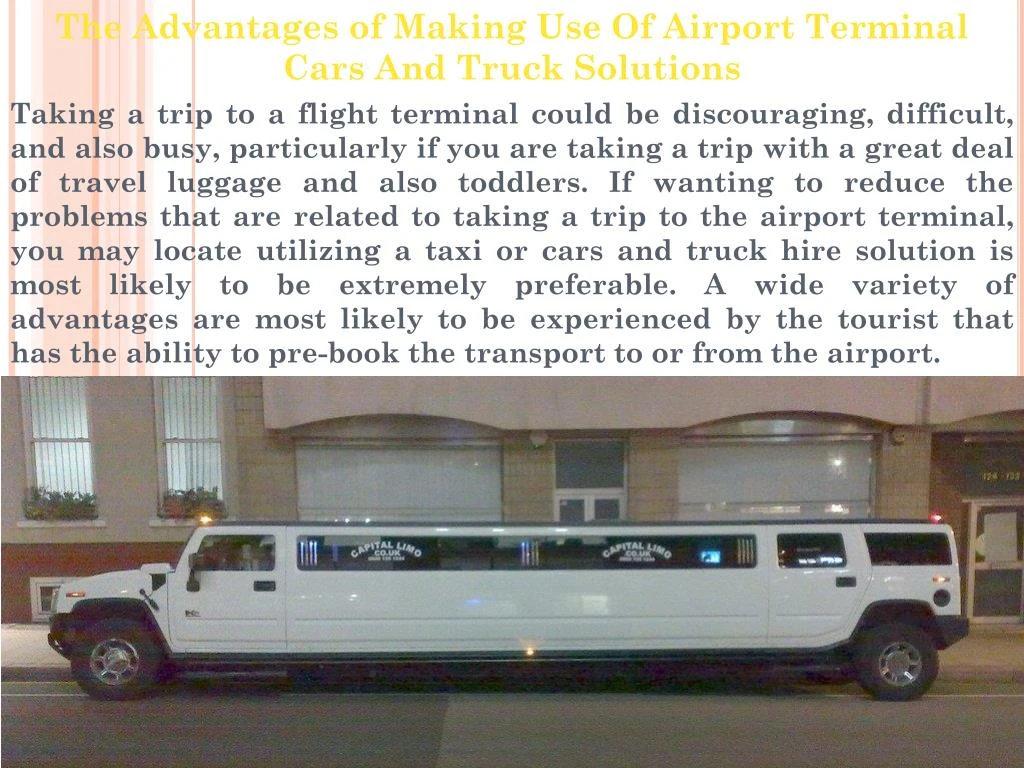 the advantages of making use of airport terminal
