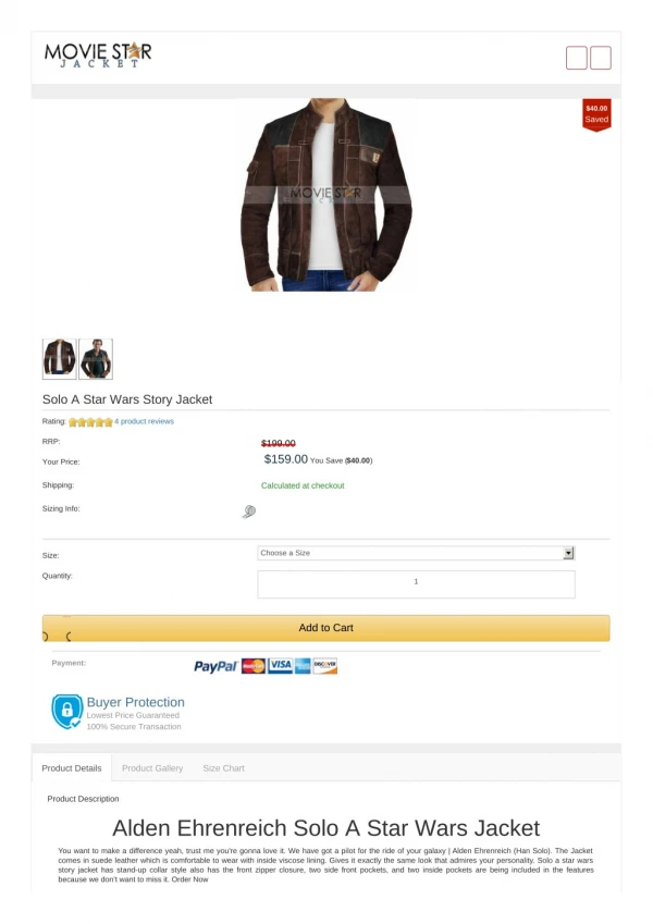 Solo A Star Wars Story Jacket