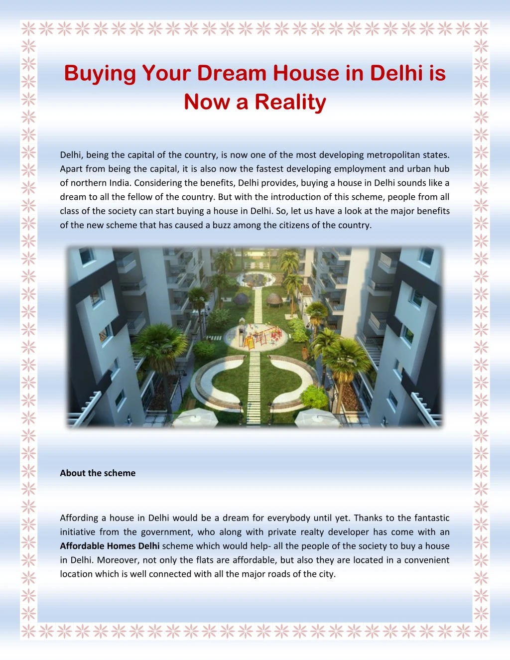 buying your dream house in delhi is now a reality