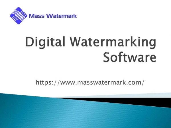 Digital Watermarking Software