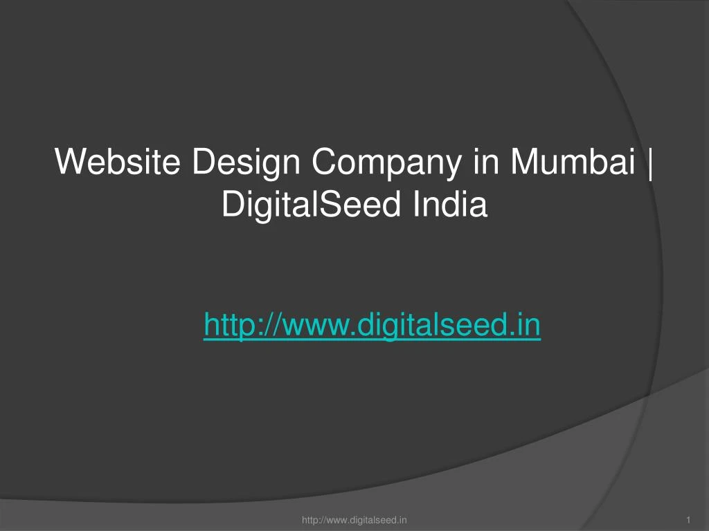 website design company in mumbai digitalseed india