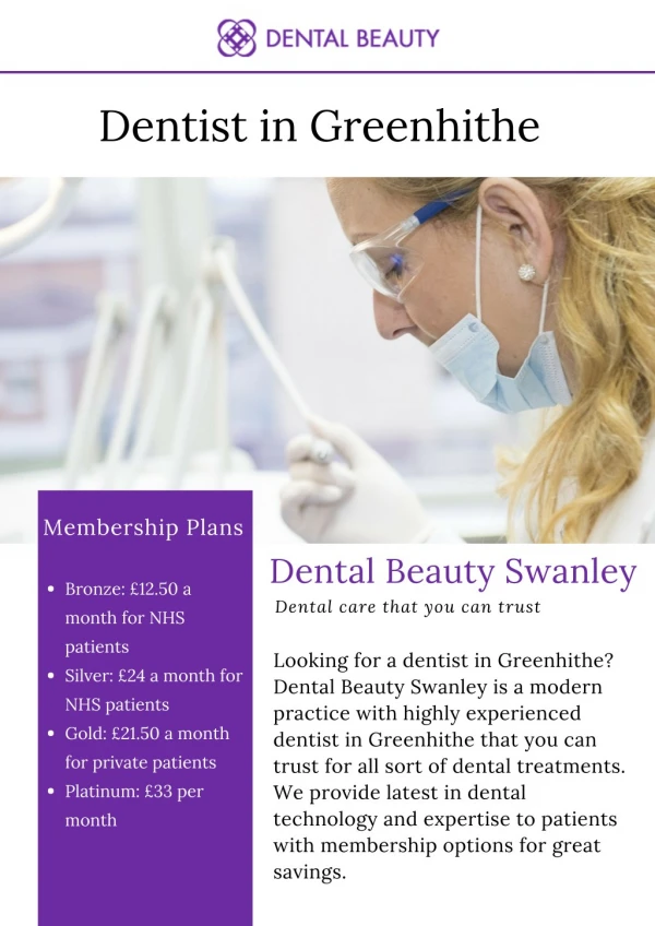Dentist in Greenhithe