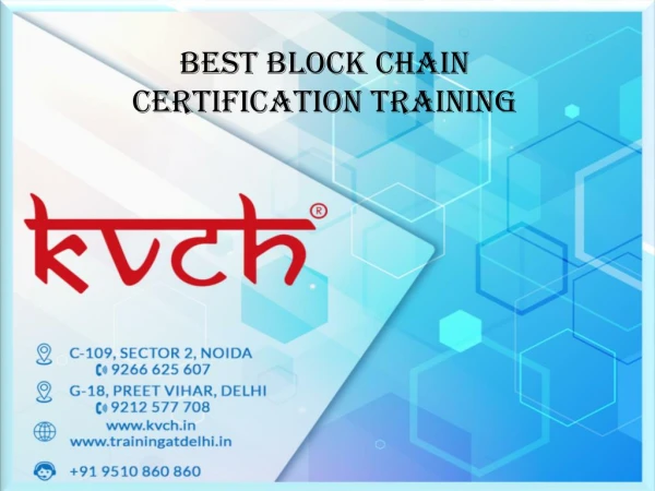 Best BlockChain Training Course | KVCH Noida â€“ Placement Assistant