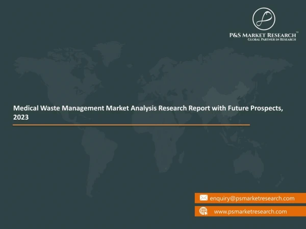Medical Waste Management Market show Exponential Growth by 2023