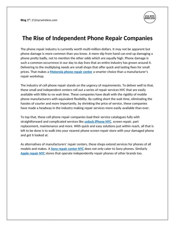 The Rise of Independent Phone Repair Companies