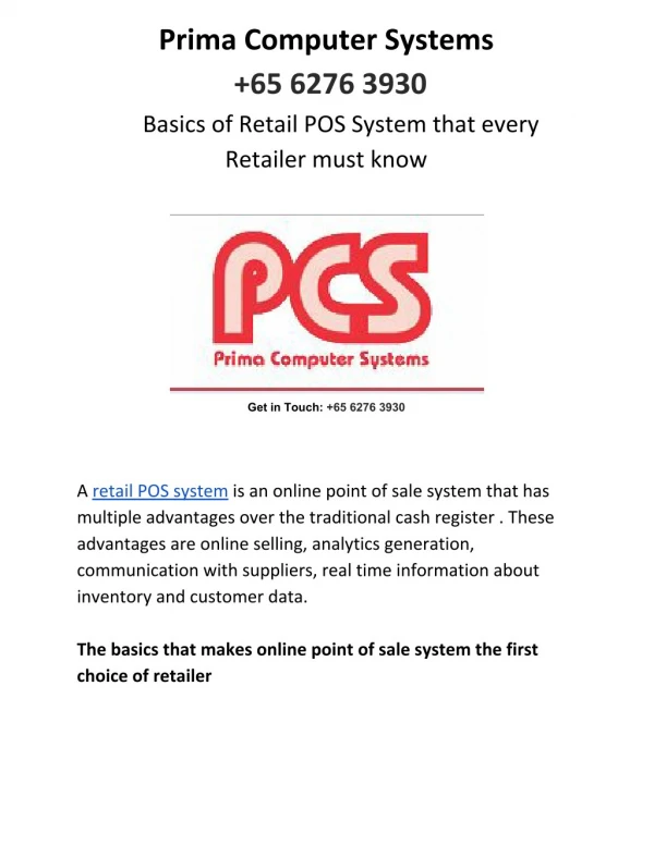 Basics of Retail POS System that every Retailer must know