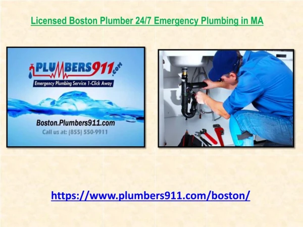 Licensed Boston Plumber 24/7 Emergency Plumbing in MA