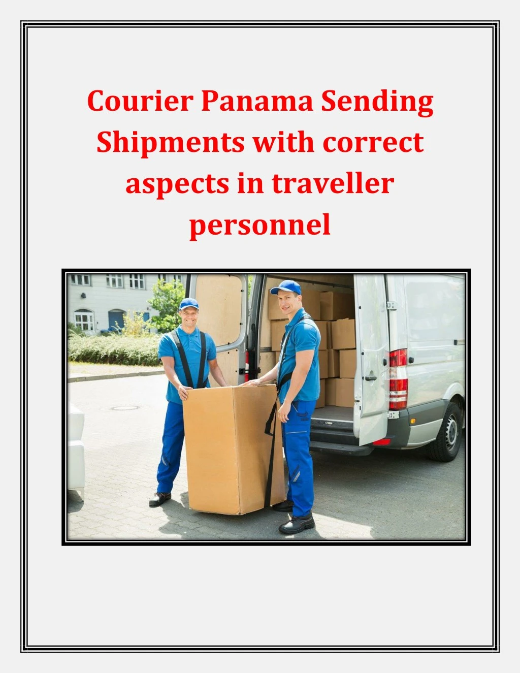 courier panama sending shipments with correct