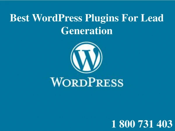 Best WordPress Plugins For Lead Generation