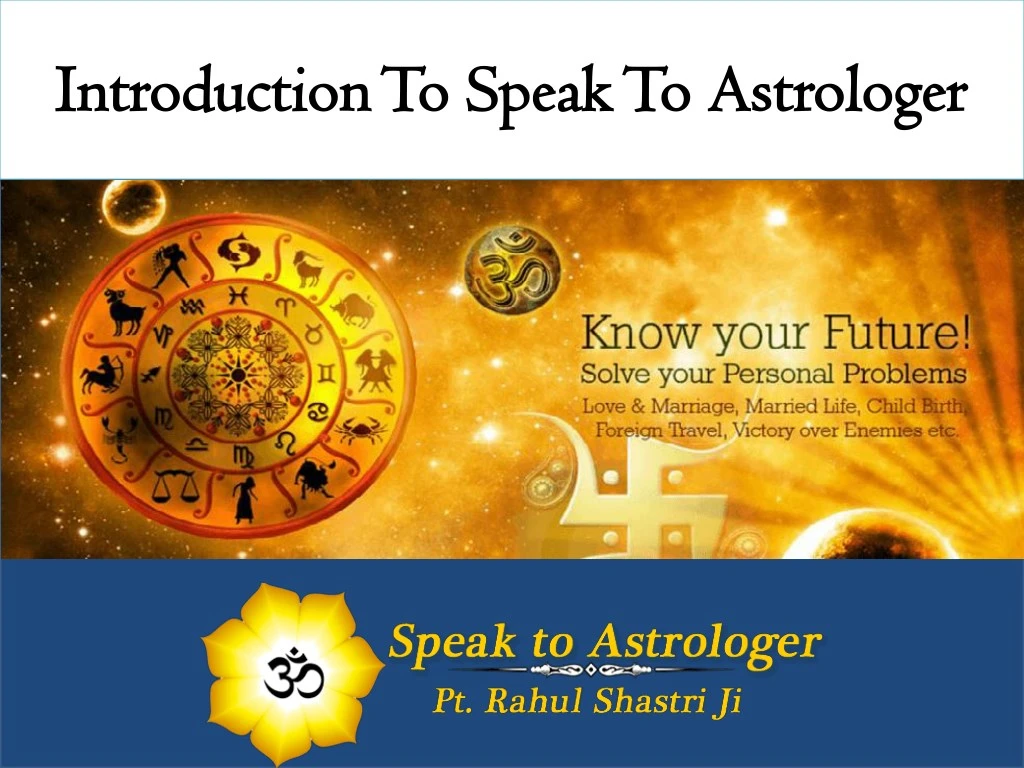 introduction to speak to astrologer introduction