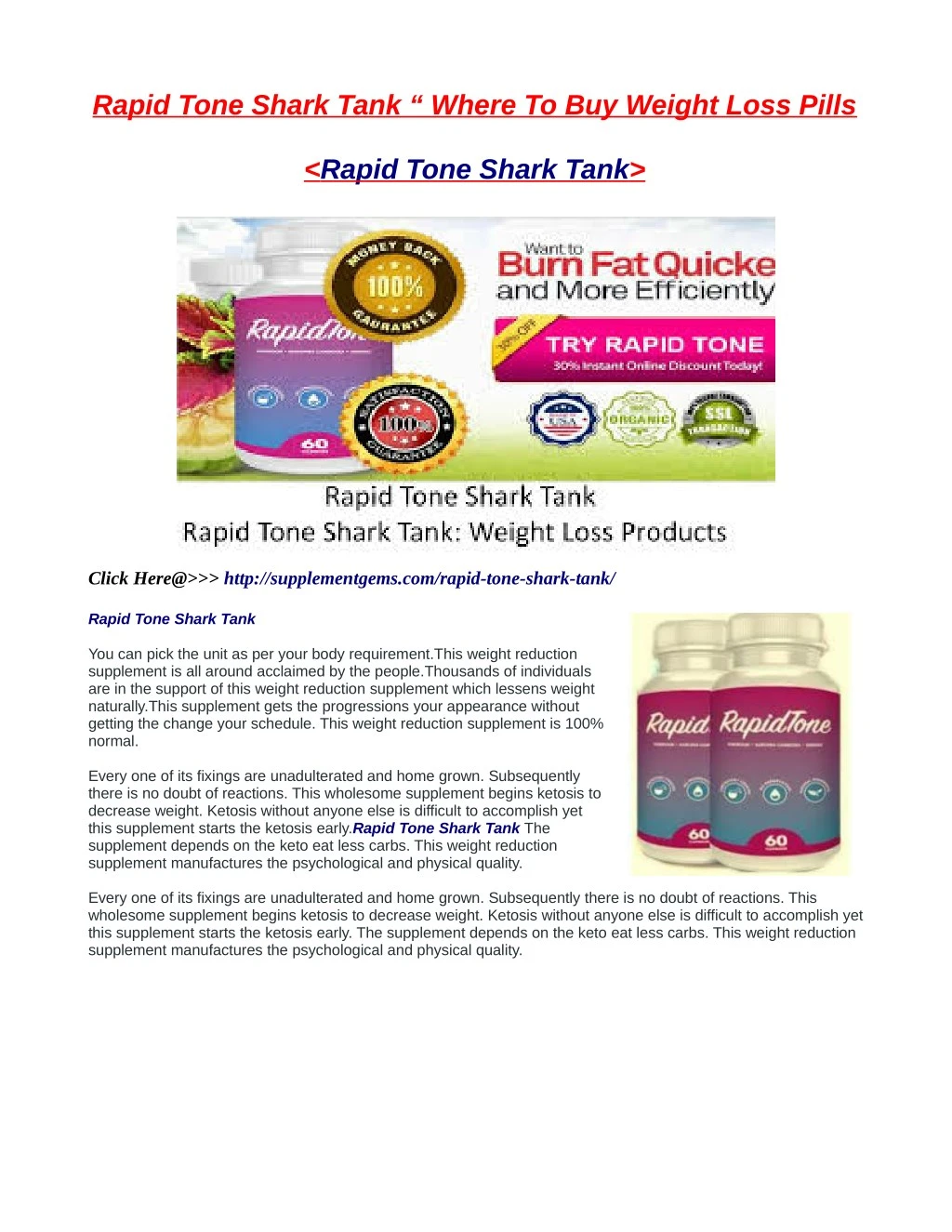 rapid tone shark tank where to buy weight loss