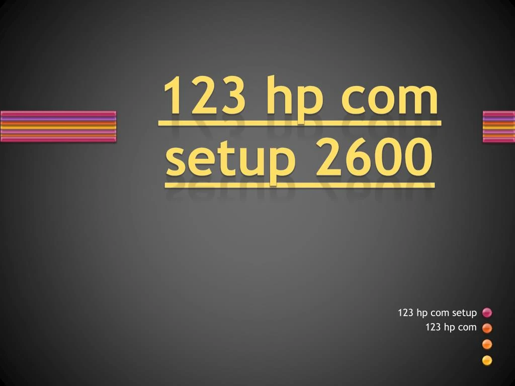 123 hp com setup 2600