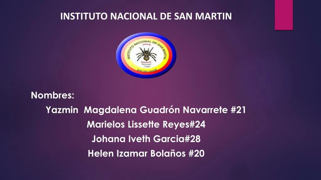 instituto nacional de san martin