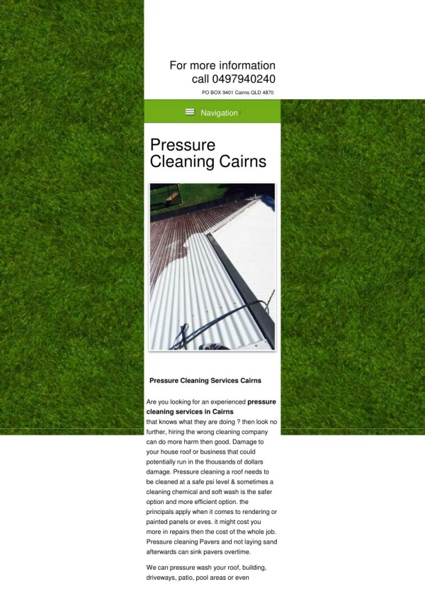 Pressure Cleaners Cairns