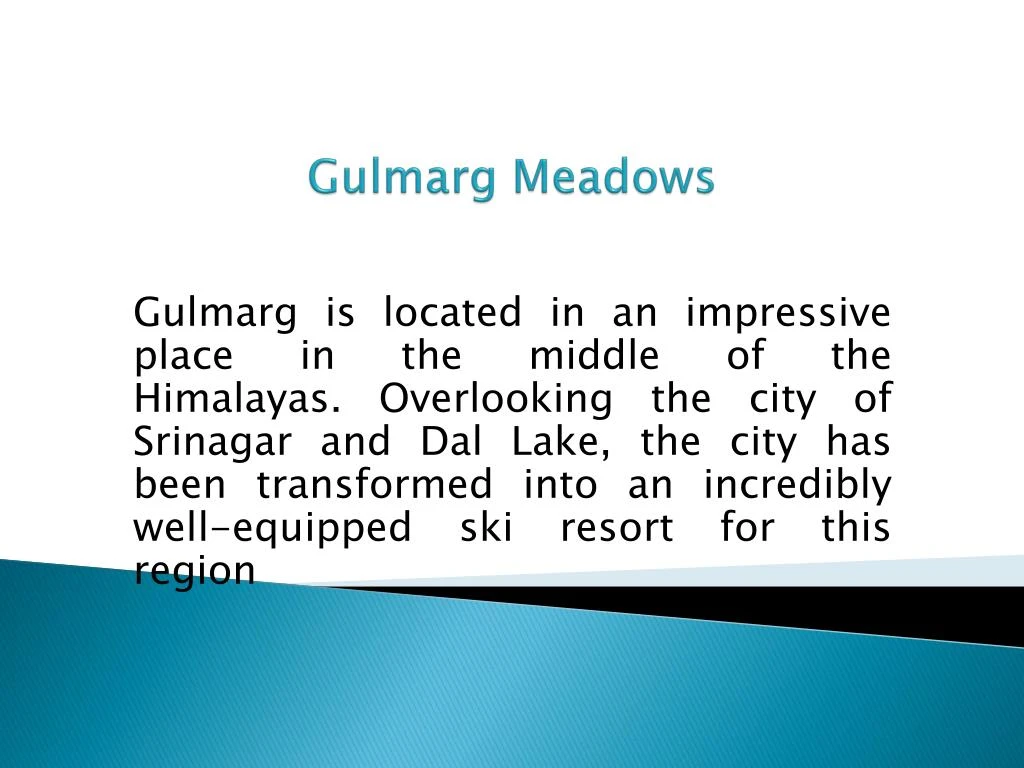 gulmarg meadows