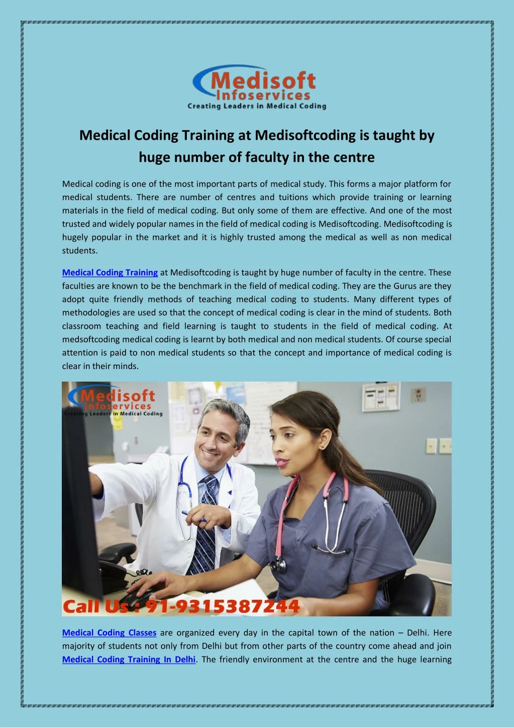 medical coding training at medisoftcoding