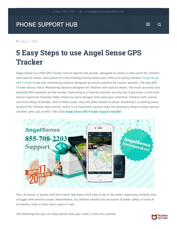 5 Easy Steps to use Angel Sense GPS Tracker