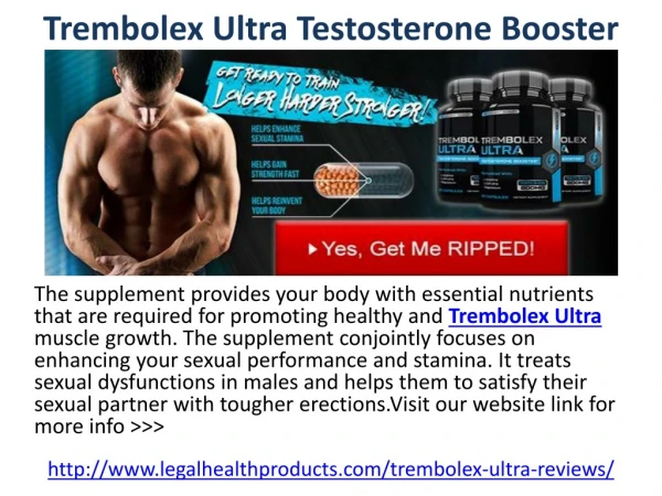 Trembolex Ultra Testosterone Booster Supplement