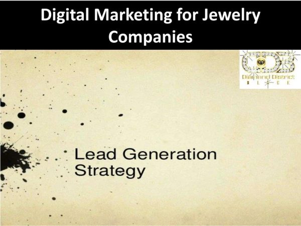 Digital Marketing for Jewelry Companies