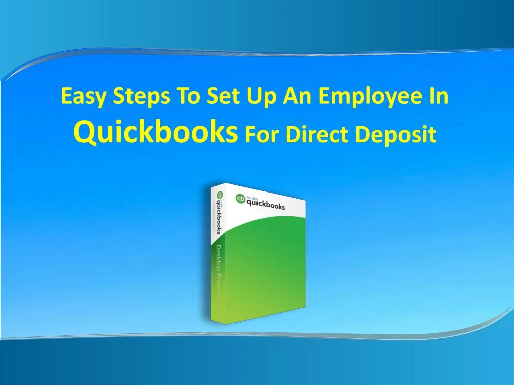 easy steps to set up an employee in quickbooks