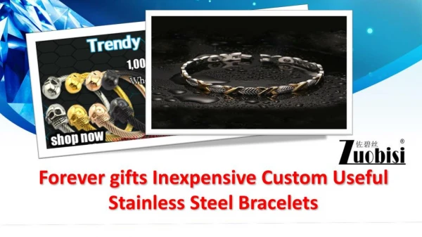 Forever gifts Inexpensive Custom Useful Stainless Steel Bracelets