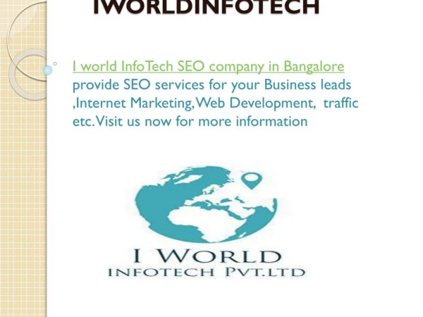 Iworldinfotech PPT Design company in Bangalore