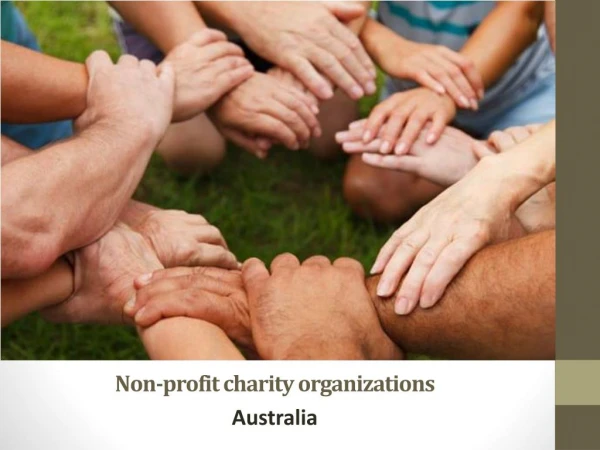 How to work with non-profit charity organisations
